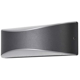 Lucande - Akira LED Ogrodowe Lampa Ścienna Anthracite
