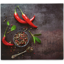 ZELLER Płyta kuchenna, deska do krojenia, szkło, żaroodporna