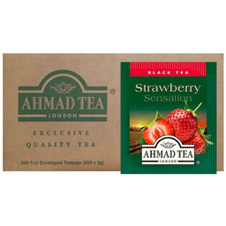 Ahmad Tea Herbata Czarna Truskawkowa 500 kopert Strawberry