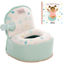 Miękki nocnik dla lalek z dźwiękiem i książeczką