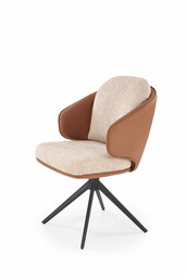 K527 krzesło brązowy / beżowy (1p=2szt)