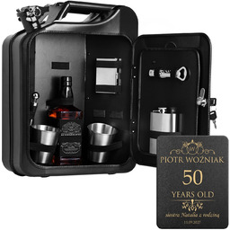 Kanister barek z wyposażeniem na 50 urodziny