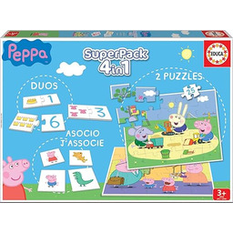 Educa 16229; Peppa Pig; klasyczne puzzle superpack