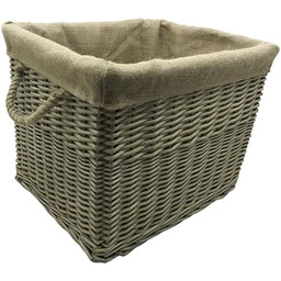 JVL antyki zmywalny płócienny prostokątny kosz z bali