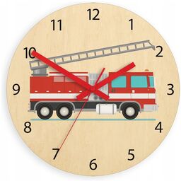 Zegar ścienny cichy do pokoju dziecięcego drewniany nowoczesny