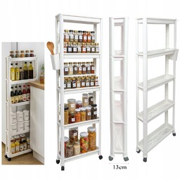 13CM Wąska Półka Kuchenna Szafka Na Kółkach Regał