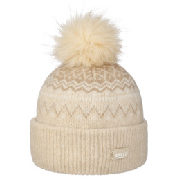 Czapka z Pomponem Woodstar Alpaka by Barts, jasnobeżowy,