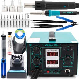 Zestaw do Lutowania Stacja Lutownicza Yihua 706+ 10x
