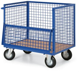 Wózek transportowy z drucianymi ścianami