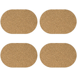 ZELLER Podkładki korkowe na stół - 4 sztuki