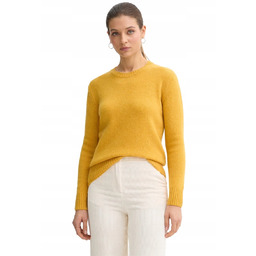 UNITED COLORS OF BENETTON WEŁNIANY SWETER Z OKRĄGŁYM