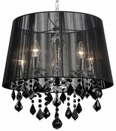 LAMPA wisząca CORNELIA MDM-2572/5 BK Italux abażurowa OPRAWA