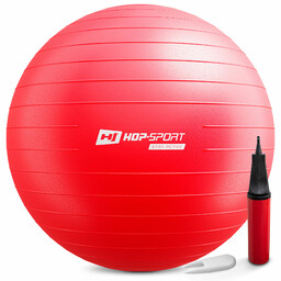 Piłka fitness 75cm z pompką- czerwona