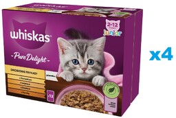 WHISKAS Junior saszetka 48x85g Drobiowe Frykasy mokra karma