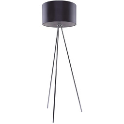 Azzardo Lampa podłogowa czarna z tkaniny 150cm AZ1039