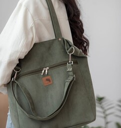 Pakamera Torba TOTE BAG w kolorze oliwkowym