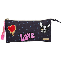 Depesche 10681 piórnik kieszonki, TOPModel pies, ciemnoniebieski, ok.