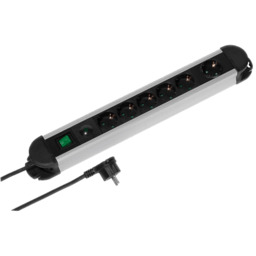 Listwa zasilająca VIVANCO 6-gniazdowa z ochroną przeciwprzepięciową 2m