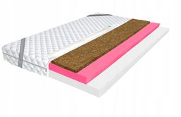 Materac nawierzchniowy Pur-Visco-Kokos 140X200, 9cm, H3/H4
