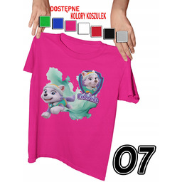 KOSZULKA DZIECIĘCA Z NADRUKIEM PSI PATROL EVEREST PIESKI