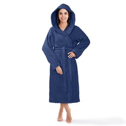 Spod Igły I Nitki Szlafrok z kapturem frotte