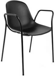 Krzesło RESOL ARM czarne 292-CPP4.BLACK - King Home