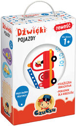 CzuCzu Dźwięki Pojazdy, książeczka dla dzieci, od 12