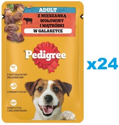 PEDIGREE Adult saszetka 24x100 g mokra karma pełnoporcjowa