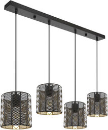 Wisząca LAMPA retro ABINI 15450-4H Globo okrągła OPRAWA