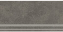Gres szkliwiony stopnica ARES grey mat rect 29,8x59,8