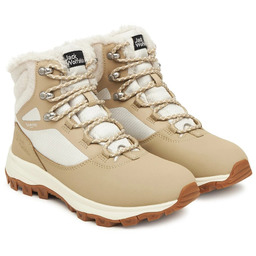 JACK WOLFSKIN ZIMOWE TREKKINGOWE BEŻOWE BUTY Z FUTERKIEM