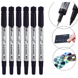 Zestaw marker permanentny dwustronny Pilot Twin Marker CD/DVD