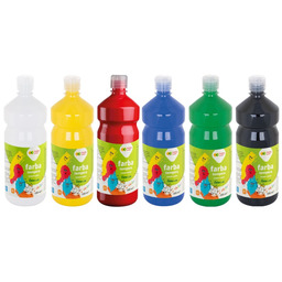 Zestaw farb tempera 6x1L Happy Color HC-TEMPERA-6L-1