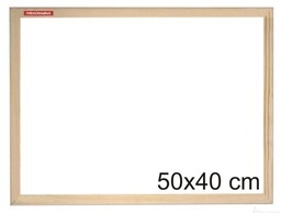 Tablica magnetyczna suchościeralna rama drewniana 40X50 CM DK