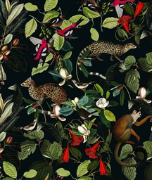 Tapeta The Jungle Book Black Wallcolors