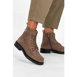 Botki Sergio Leone damskie sznurowane brązowe BT590-36