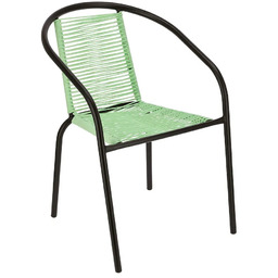 Elior Jasnozielone krzesło sznurkowe L5-E90