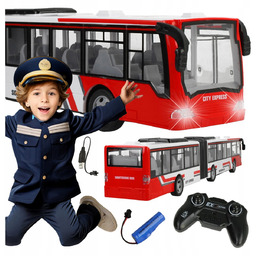 AUTOBUS ZDALNIE STEROWANY NA PILOT ŚWIATŁA POJAZD LED