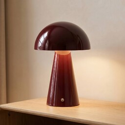 Lampa stołowa Nevijo Lindby, możliwość ściemniania, czerwony, salon