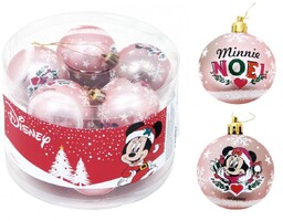 MYSZKA MINNIE Bombka Świąteczna 10 szt BEZPIECZNE OZDOBY