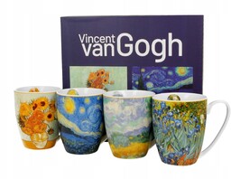 Komplet 4 kubków 350 ml Vincent van Gogh