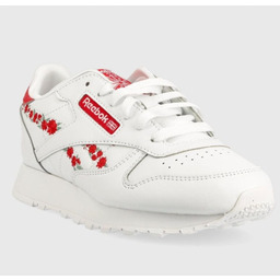Reebok CL Lthr Buty Sportowe Dziecięce Białe Niskie