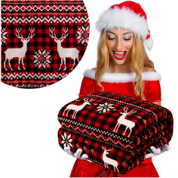 Koc 160 x 200 Mikrofibra Świąteczna Donato 11