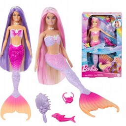 Lalka Barbie Malibu Syrenka Syrena Zmiana Koloru Dziewczynki