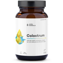 Aura Herbals Colostrum 500 mg kwaśna cytryna proszek,