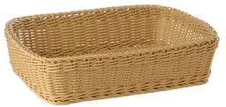 Koszyk prostokątny z polipropylenu 400x300x(H)100mm czarny I APS