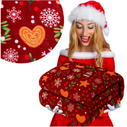 Koc 160 x 200 Mikrofibra Świąteczna Donato 12