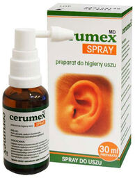 Cerumex Spray, preparat do higieny uszu, 30 ml