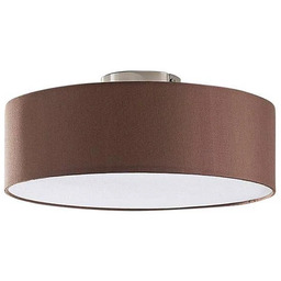 Lindby - Sebatin Lampa Sufitowa Ø40 Brown/White/Nickel