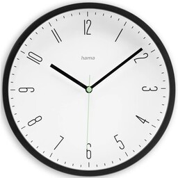 HAMA Zegar ścienny Capri 25 cm Czarny